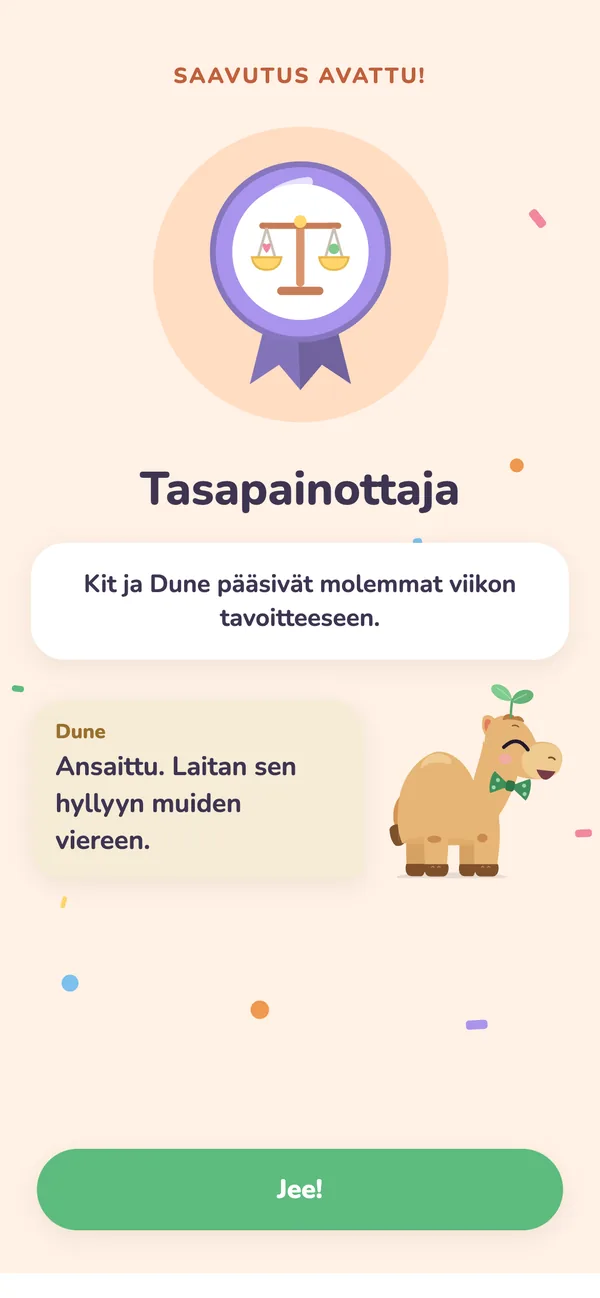 Saavutus avattu